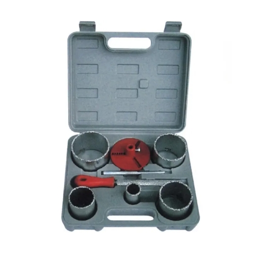 8PC Tungsten Carbide Coated Hole Saw Kit