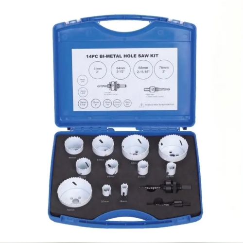 HSS 13 Piece Hole saw Kit Bi Metal